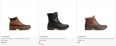 Sperry Canada: End or Season Sale up to 60% off