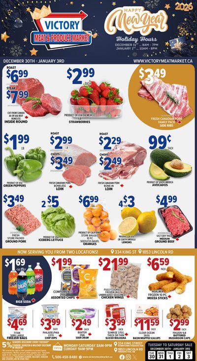 Victory Meat Market Flyer December 30 to January 3