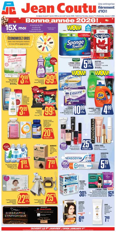 Jean Coutu Flyer January 1 to 7