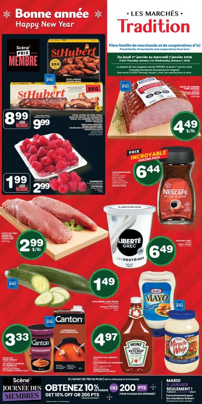 Marche Tradition (QC) Flyer January 1 to 7