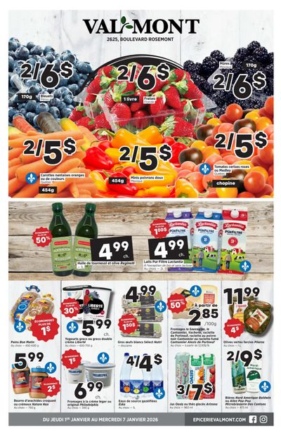 Val-Mont Flyer January 1 to 7