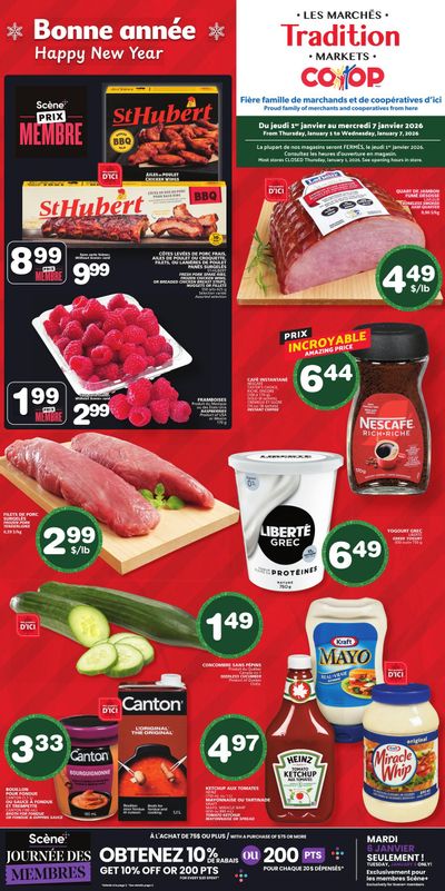 Marche Tradition (NB) Flyer January 1 to 7