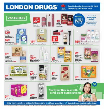 London Drugs Veganuary Flyer December 31 to January 31