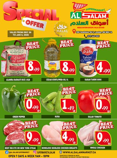 Al-Salam Supermarket Flyer December 30 to January 5