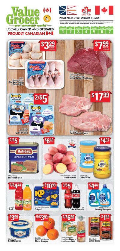 Value Grocer Flyer January 1 to 7