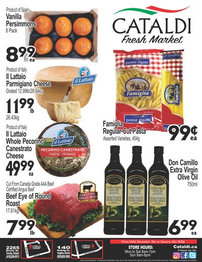 Cataldi Fresh Market Flyer December 31 to January 6