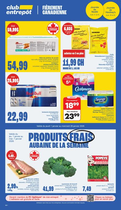 Wholesale Club (QC) Flyer January 1 to 28