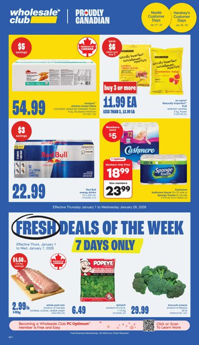 Wholesale Club (Atlantic) Flyer January 1 to 28