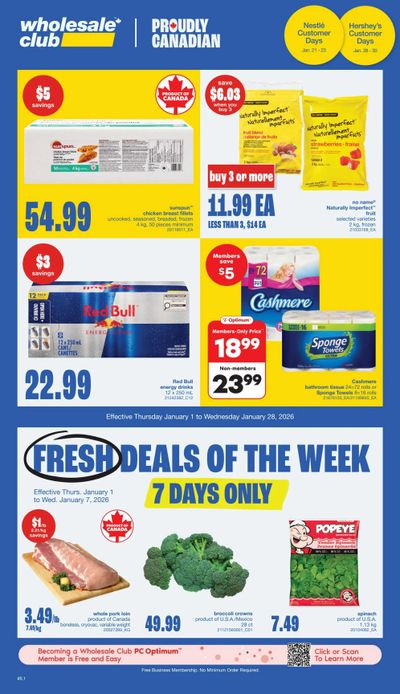 Wholesale Club (ON) Flyer January 1 to 28