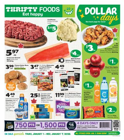 Thrifty Foods Flyer January 1 to 7