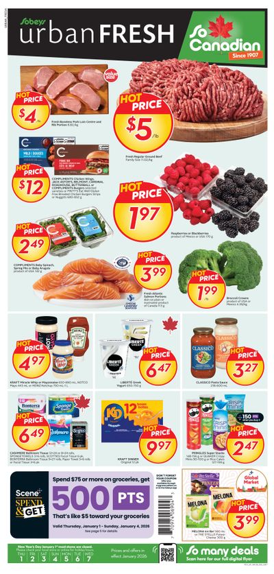 Sobeys Urban Fresh Flyer January 1 to 7