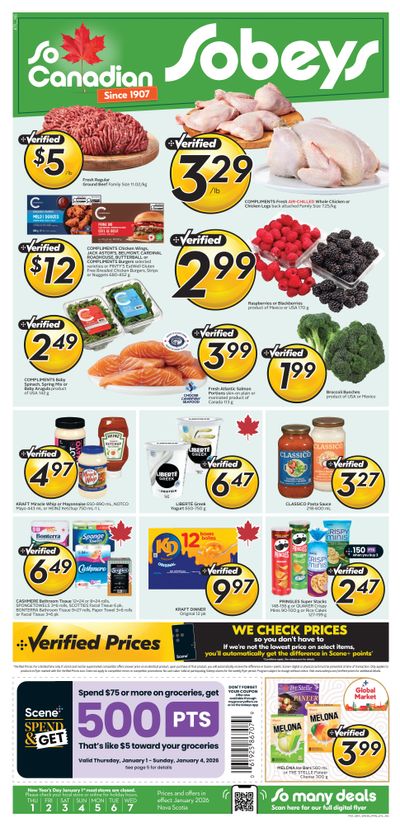 Sobeys (Atlantic) Flyer January 1 to 7