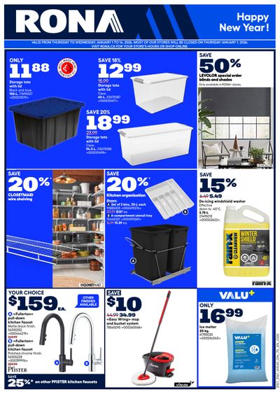 Rona & Rona+ (ON) Flyer January 1 to 14