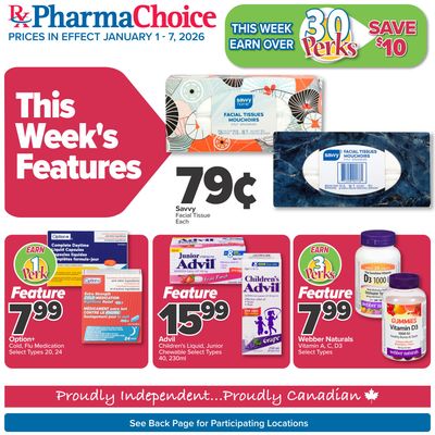 PharmaChoice Health Centre Flyer January 1 to 7