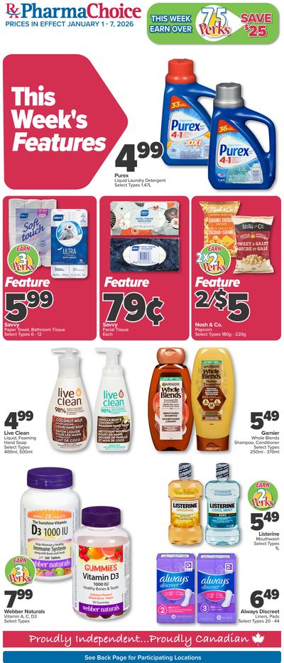 PharmaChoice (ON & Atlantic) Flyer January 1 to 7