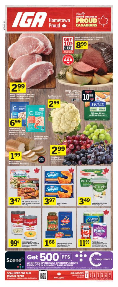 IGA (AB, BC) Flyer January 1 to 7