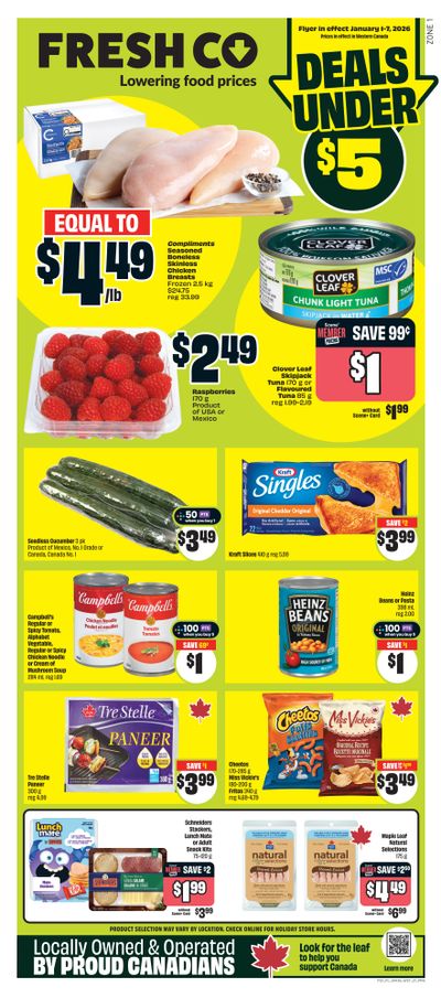 FreshCo (West) Flyer January 1 to 7