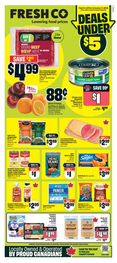 FreshCo (ON) Flyer January 1 to 7