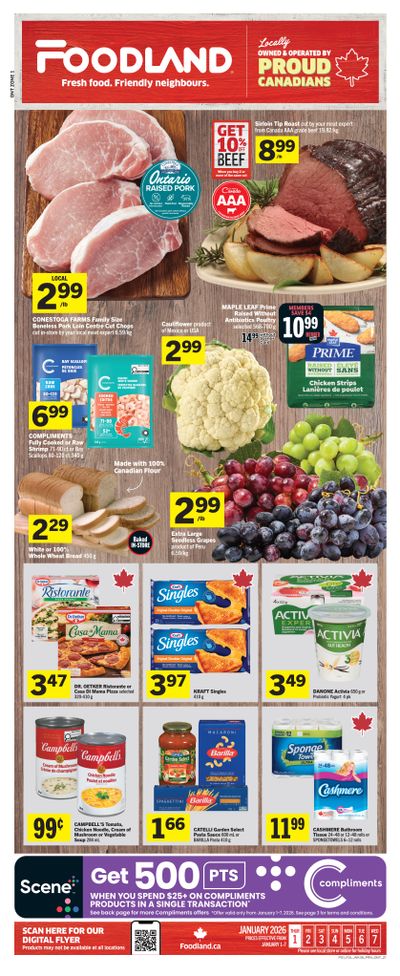 Foodland (ON) Flyer January 1 to 7