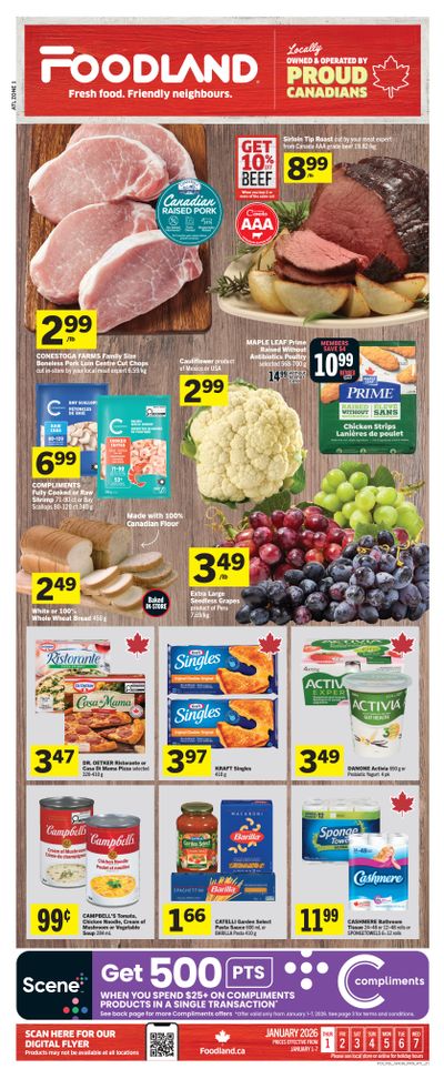 Foodland (Atlantic) Flyer January 1 to 7