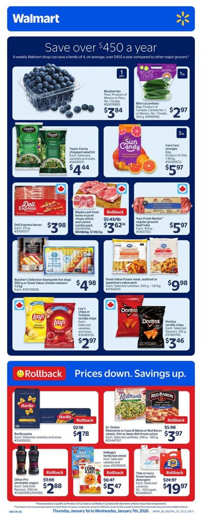 Walmart (ON) Flyer January 1 to 7