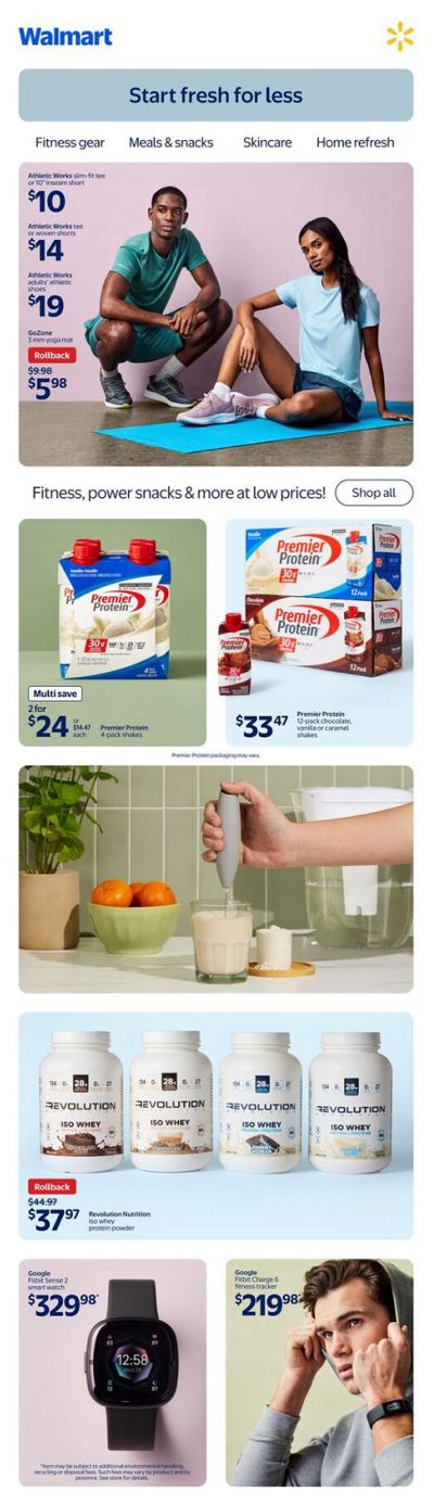 Walmart Start Fresh For Less Flyer January 1 to 28