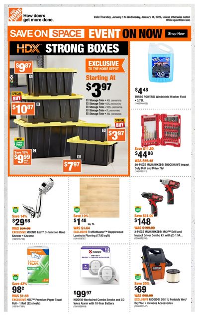 Home Depot (Atlantic) Flyer January 1 to 14