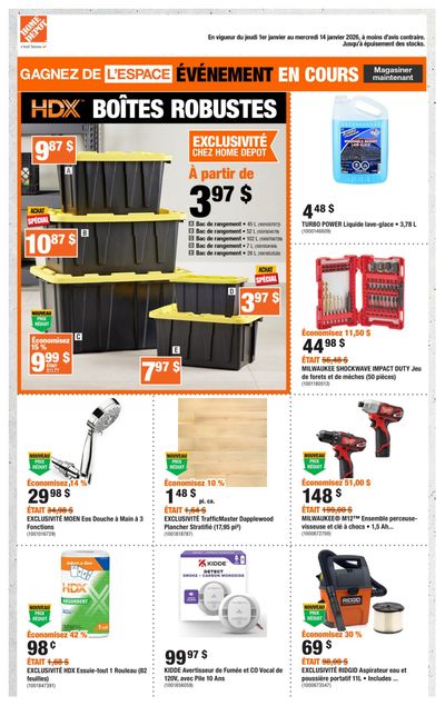 Home Depot (QC) Flyer January 1 to 14