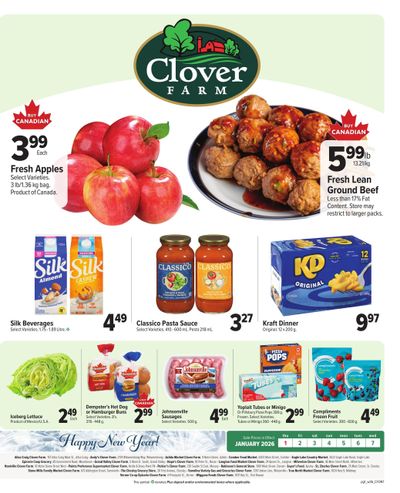 Clover Farm (ON) Flyer January 1 to 7