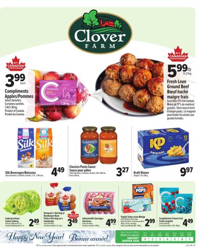 Clover Farm (Atlantic) Flyer January 1 to 7