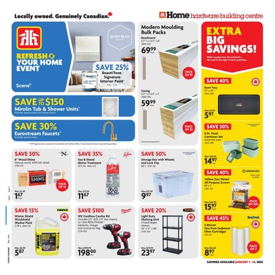 Home Hardware Building Centre (ON) Flyer January 1 to 14