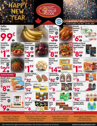 Tru Value Foods Flyer December 31 to January 6