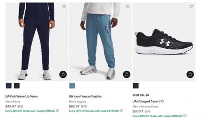 Under Armour + Outlet Canada: Extra 30% off Outlet with Promo Code