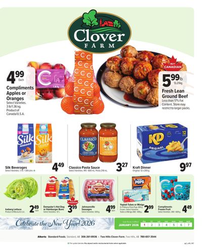 Clover Farm (West) Flyer January 1 to 7