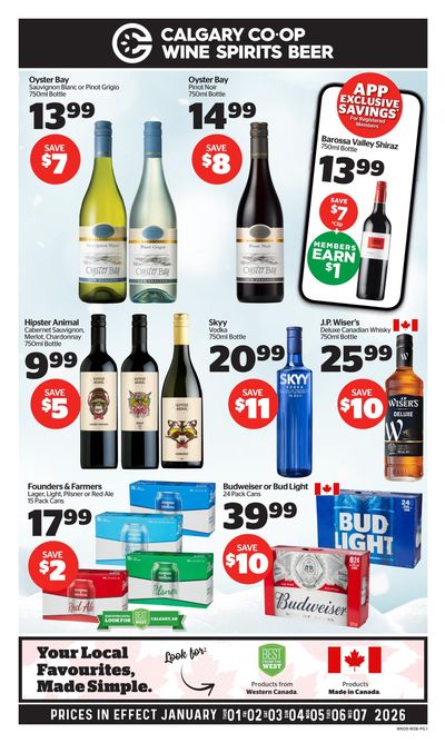 Calgary Co-op SWCB Flyer January 2 to 7