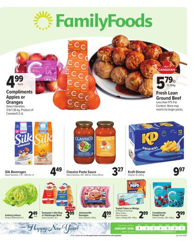 Family Foods Flyer January 1 to 7