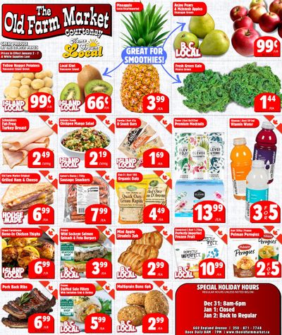 The Old Farm Market (Courtenay) Flyer January 2 to 7