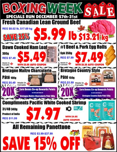 Fredericton Co-op Flyer December 27 to 31