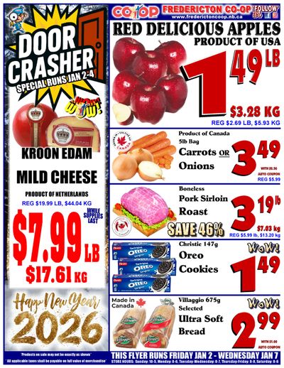 Fredericton Co-op Flyer January 2 to 7