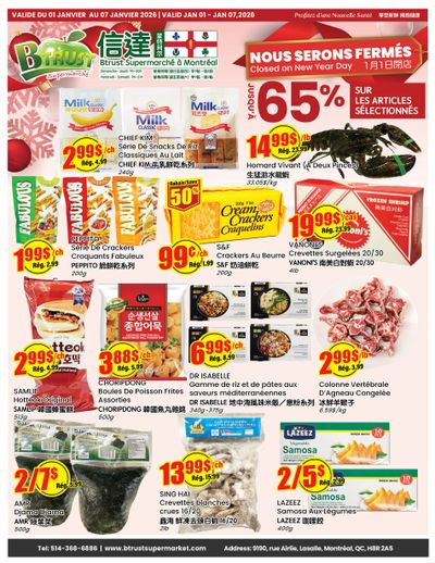 Btrust Supermarket (Montreal) Flyer January 1 to 7