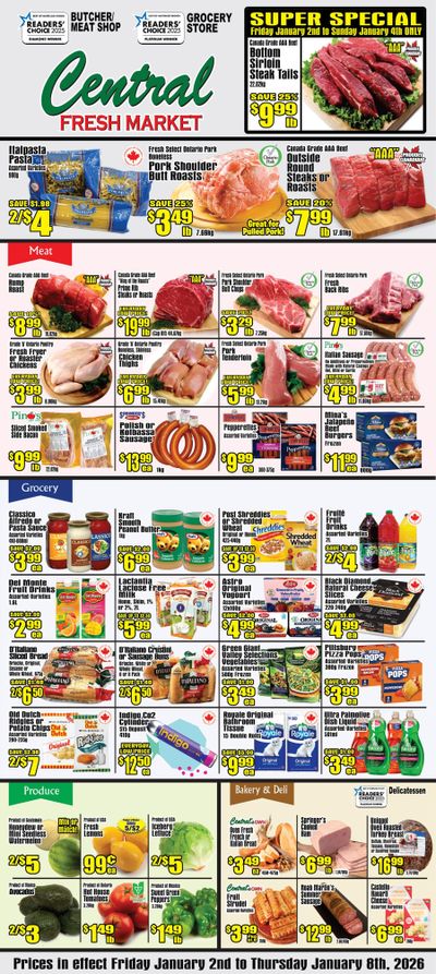 Central Fresh Market Flyer January 2 to 8
