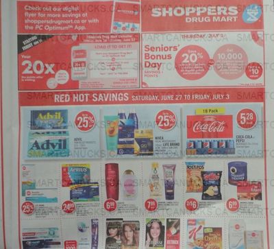 Shoppers Drug Mart Canada: 20x The Points Lodable Offer June 26th – 28th