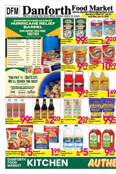 Danforth Food Market Flyer January 1 to 7