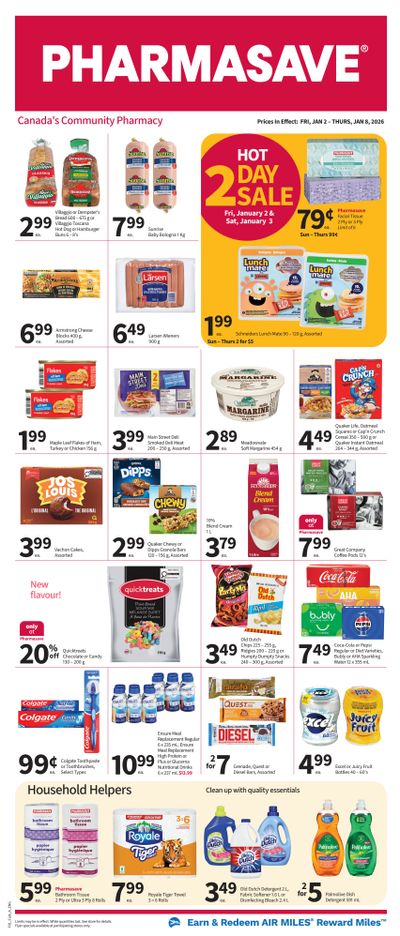 Pharmasave (Atlantic) Flyer January 2 to 8