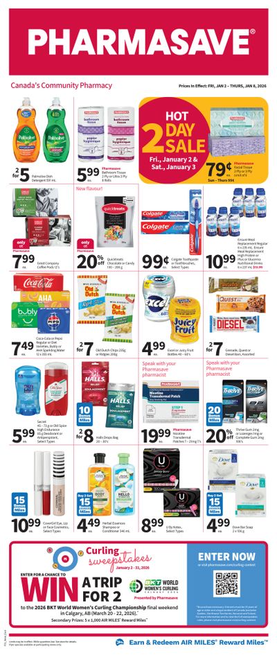 Pharmasave (ON & West) Flyer January 2 to 8
