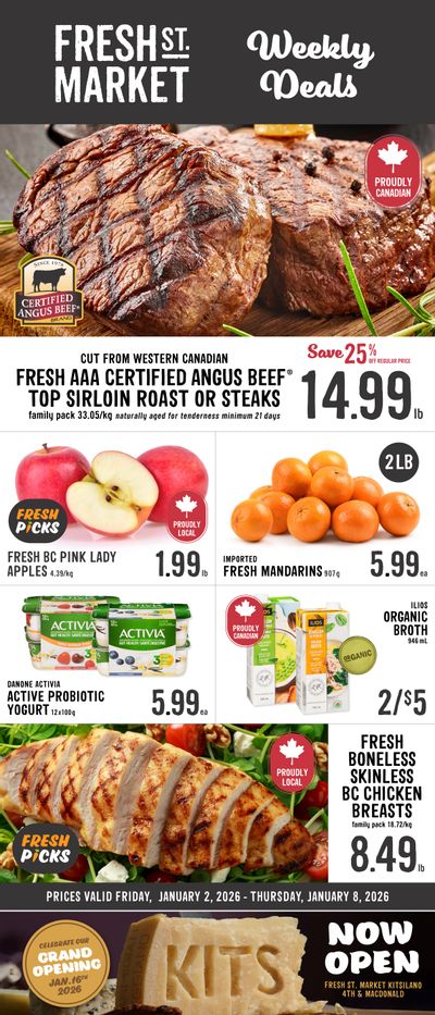 Fresh St. Market Flyer January 2 to 8