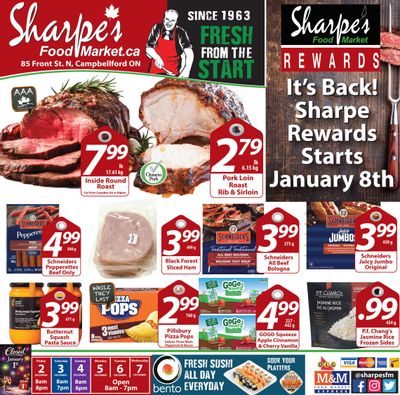 Sharpe's Food Market Flyer January 2 to 7