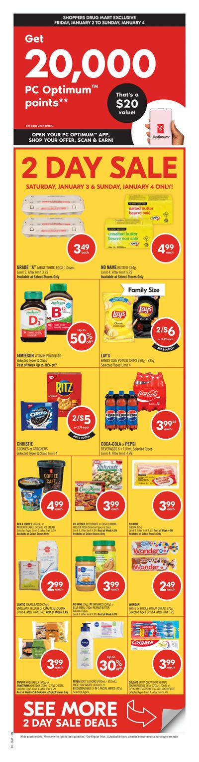 Shoppers Drug Mart (ON) Flyer January 3 to 8