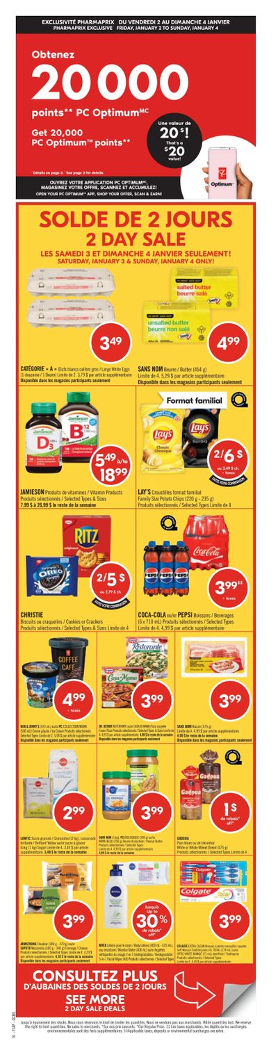 Pharmaprix Flyer January 3 to 8