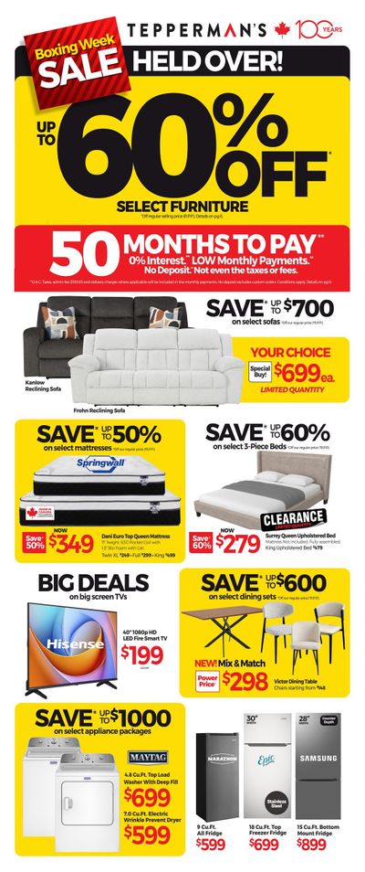 Tepperman's Flyer January 1 to 7